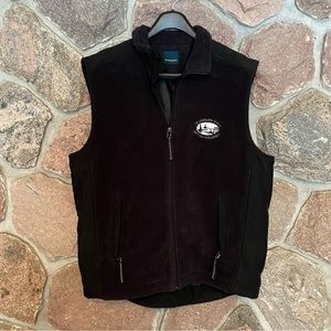 Vintage Y2K black fleece men’s vest